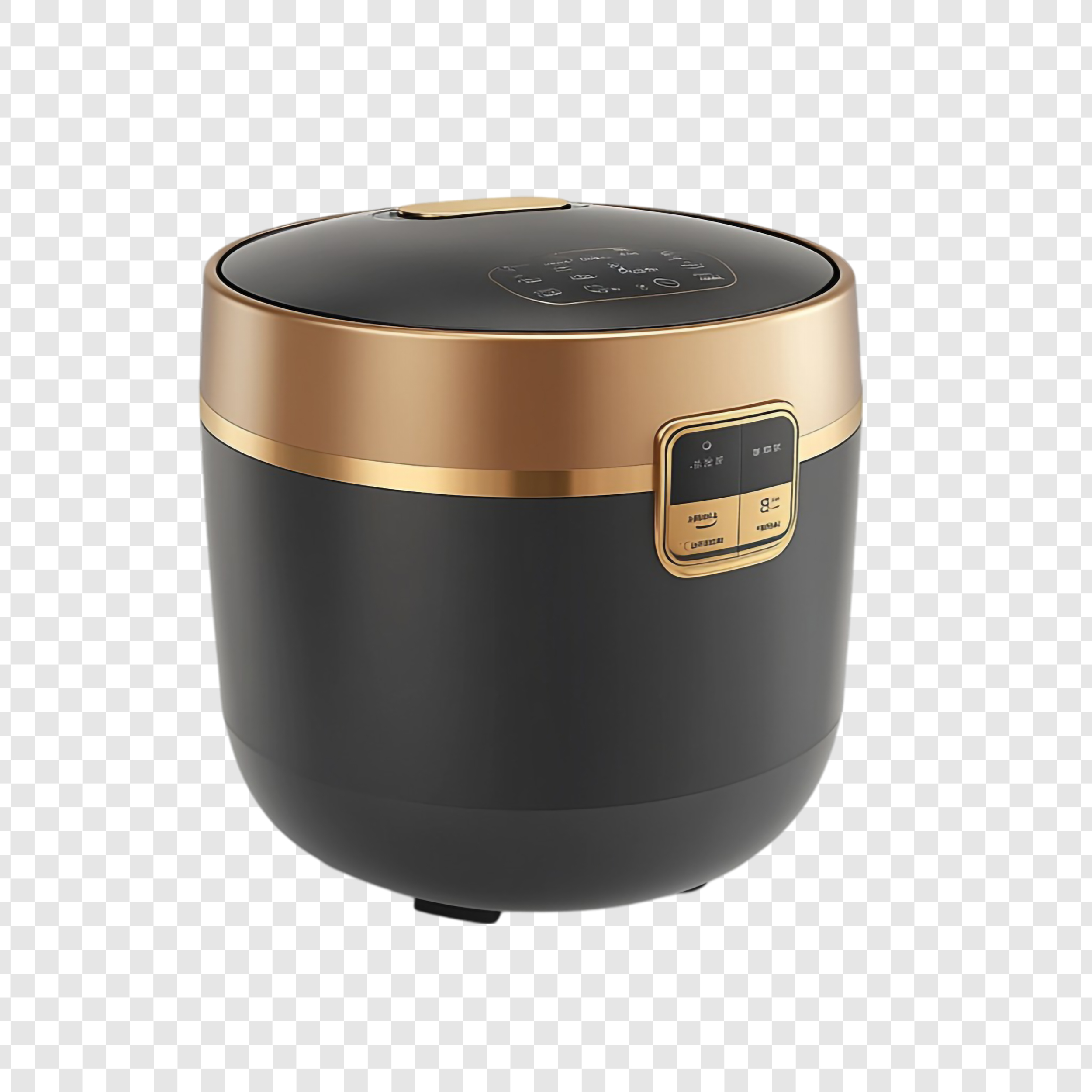 Elegant Black and Gold Electric Rice Cooker